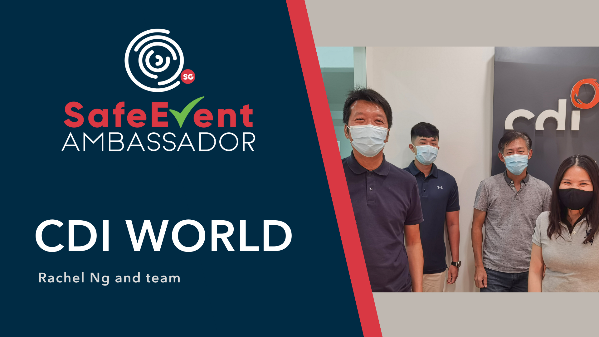 SG SafeEvent Ambassador Spotlight: Rachel Ng and her team, CDI World Pte Ltd