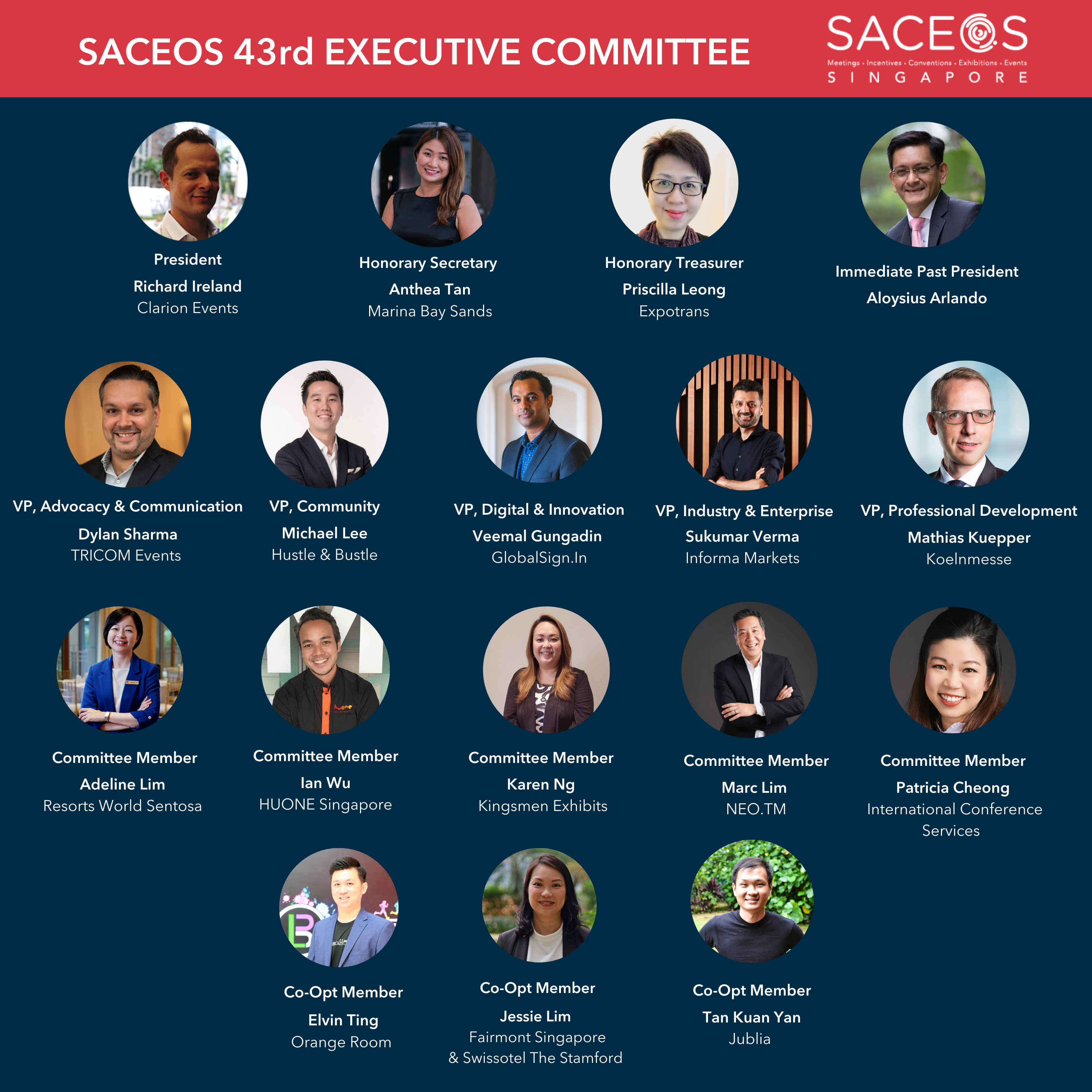 Welcoming SACEOS 43rd Executive Committee
